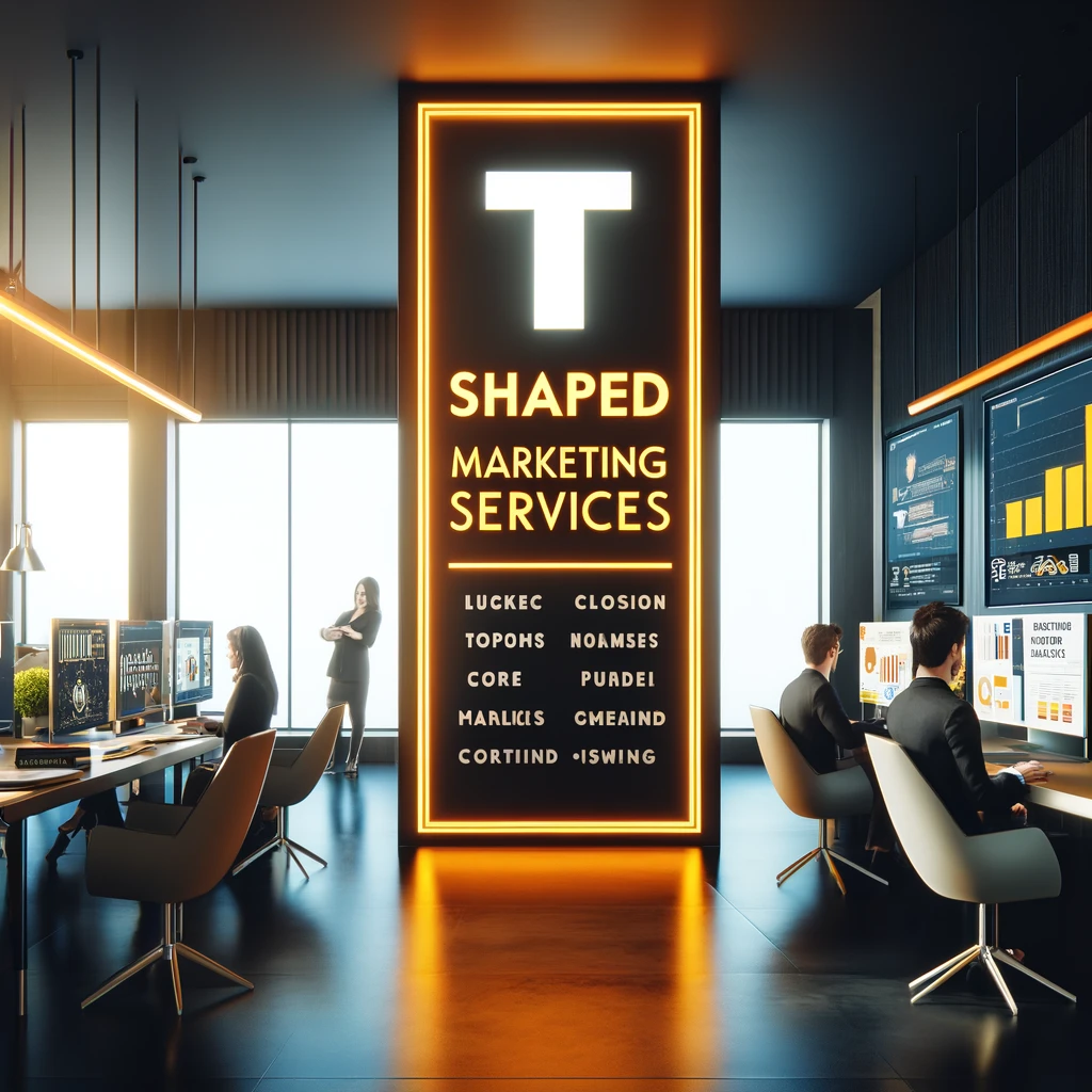 T shaped marketing services brand ignite