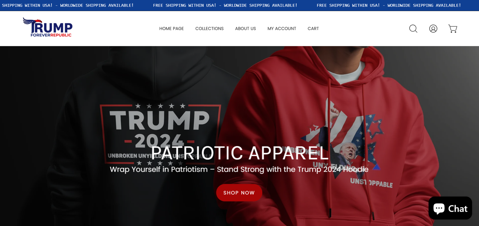 Trump Shopify Website